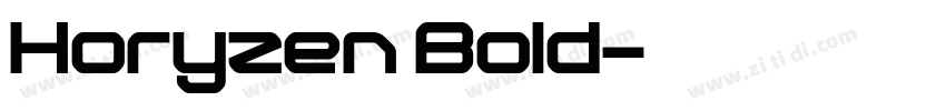 Horyzen Bold字体转换